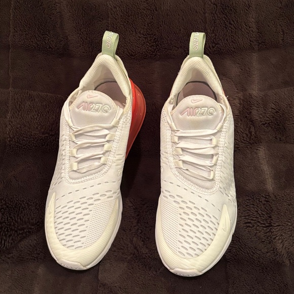 NIKE AIR MAX 270 (GS) WHITE / PINK FOAM 943345 113 YOUTH Size 7y - Picture 3 of 8